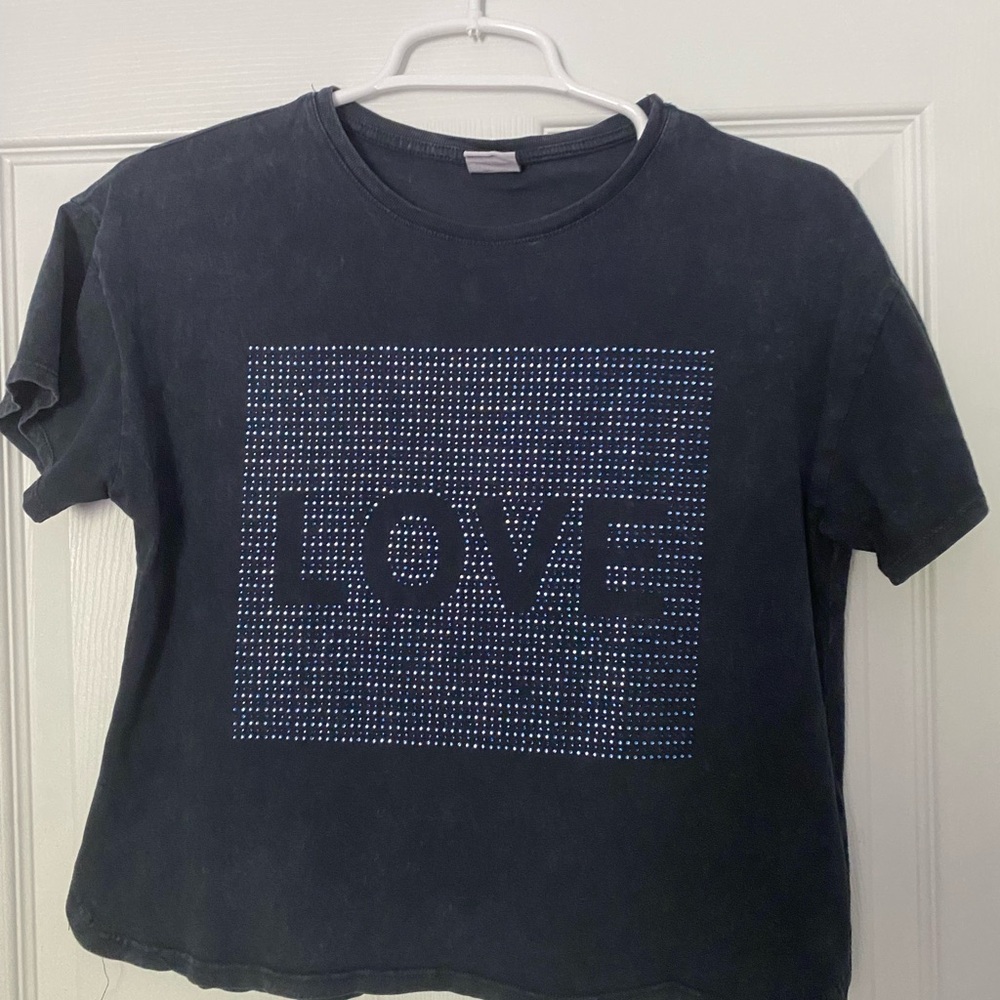 Zara LOVE Bling Tee